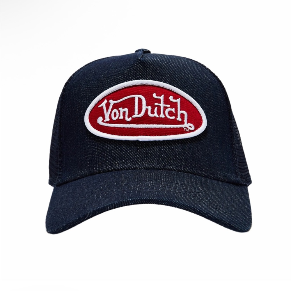 Von Dutch dark denim trucker hat - Picture 2 of 5